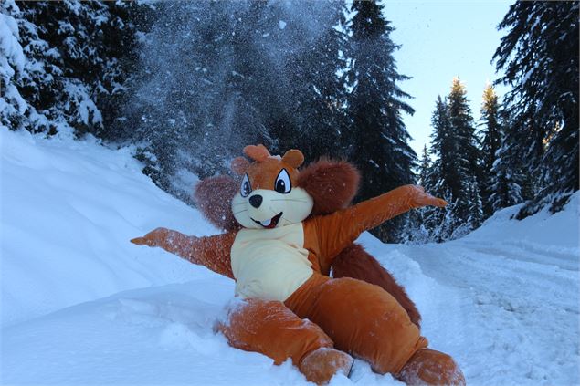 Noisette l'écureuil - Office de Tourisme de Notre-Dame de Bellecombe