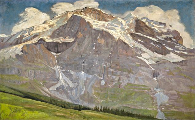 Gustave Jeanneret 1847-1927, La montagne, 1892. Huile sur toile, 76 x 133,5 cm - Collection Fondatio