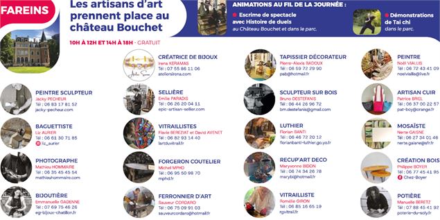 Exposition et rencontre avec artistes et artisans au Château Bouchet à Fareins_Fareins