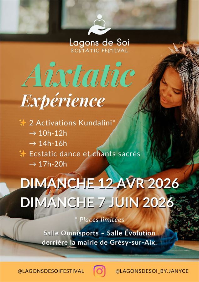 Lagons de Soi Aixtatic Experience – Kundalini Activation, Danse Libre & chants sacrés - Lagons de So