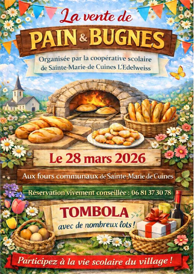 Vente de pain et  bugnes_Sainte-Marie-de-Cuines - Les petites Grenouilles de l'Edeilwess