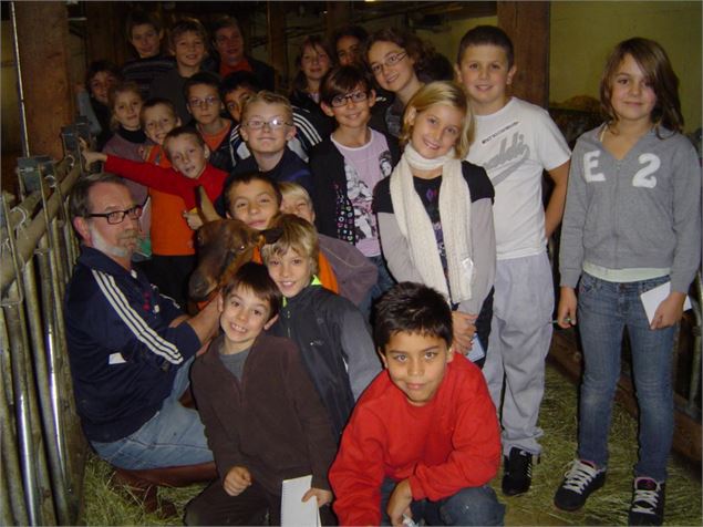 une classe en visite