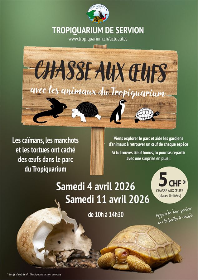Chasse aux oeufs au Tropiquarium_Servion - Tropiquarium