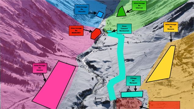 Les différents sites du Birday dans la vallée du Manchet - Léo Taillefer