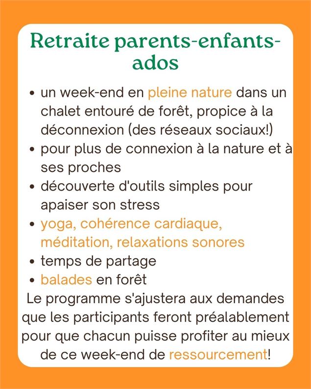 Retraite Yoga Famille. Déconnexion - (Re)Connexion