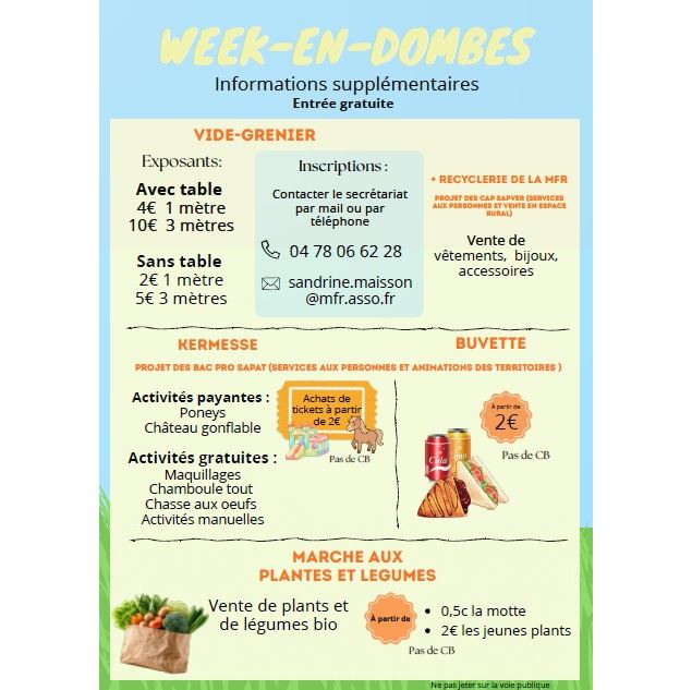 Week-end en Dombes_Montluel - MFR Montluel