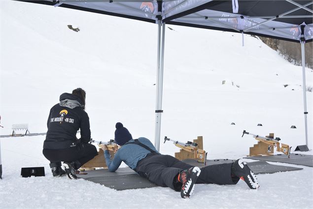 Biathlon à Val d'Isère - Tir - Val d'Isère tOURISME