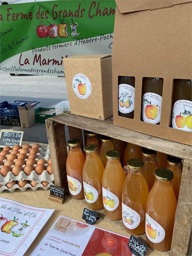 jus de fruits La Ferme des Grands Champs - Habère-Poche Animation