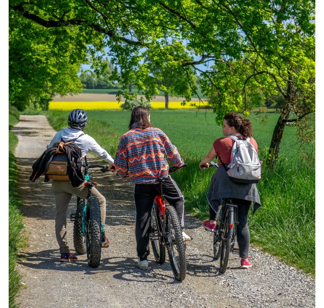 Chemin de campagne à vélo - Marion TODESCHINI