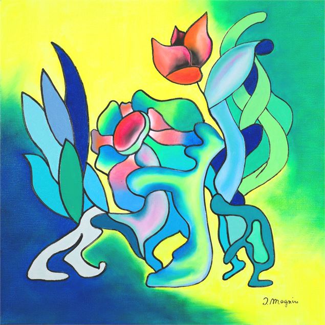L'attrape Fleur - Isabelle Magnin Artiste peintre
