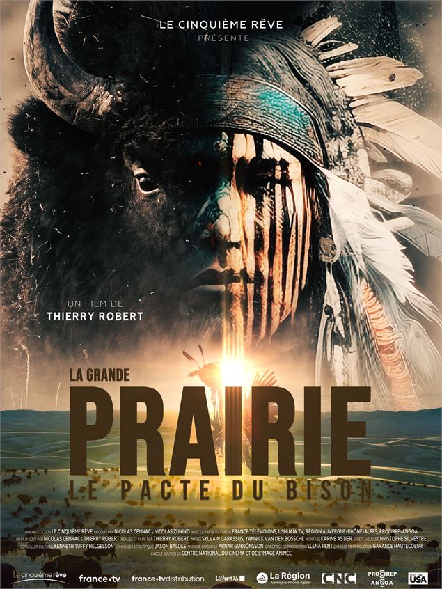 Affiche du film La grande prairie, le pacte du bison - Kévin Moisseron / Boris Molinier