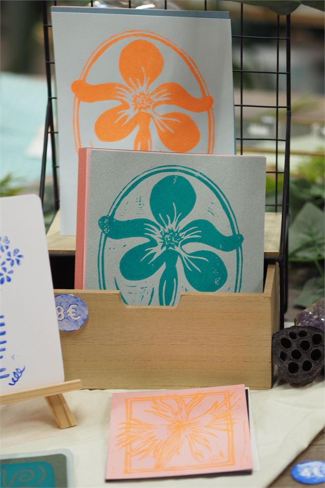 Cartes postales en linogravure par Edwige Disclaire - Edwige Dislaire