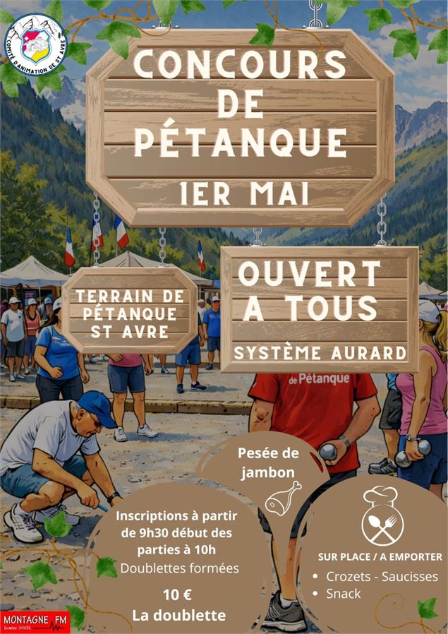 Concours de Pétanque_Saint-Avre - Freepik