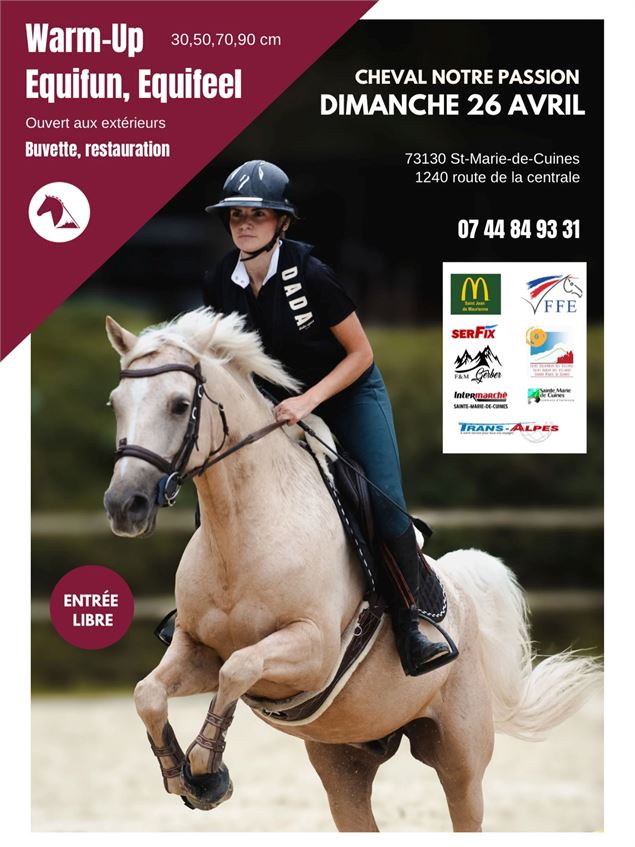 Cheval Notre Passion - Warm-up_Sainte-Marie-de-Cuines - ©achevalsurlacarriere