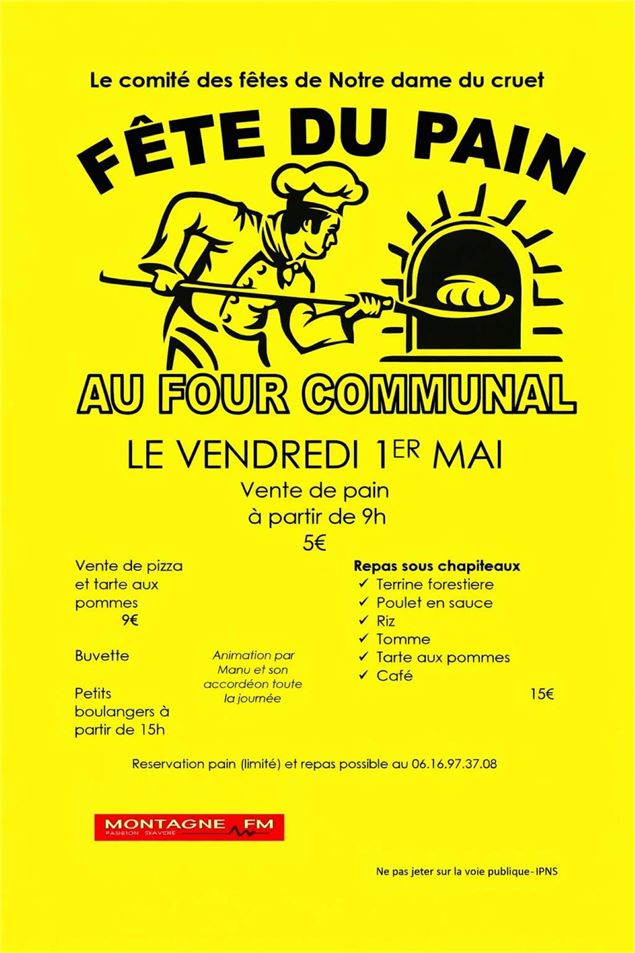 Fête du Pain_Notre-Dame-du-Cruet - Comité des fêtes de Notre Dame du Cruet