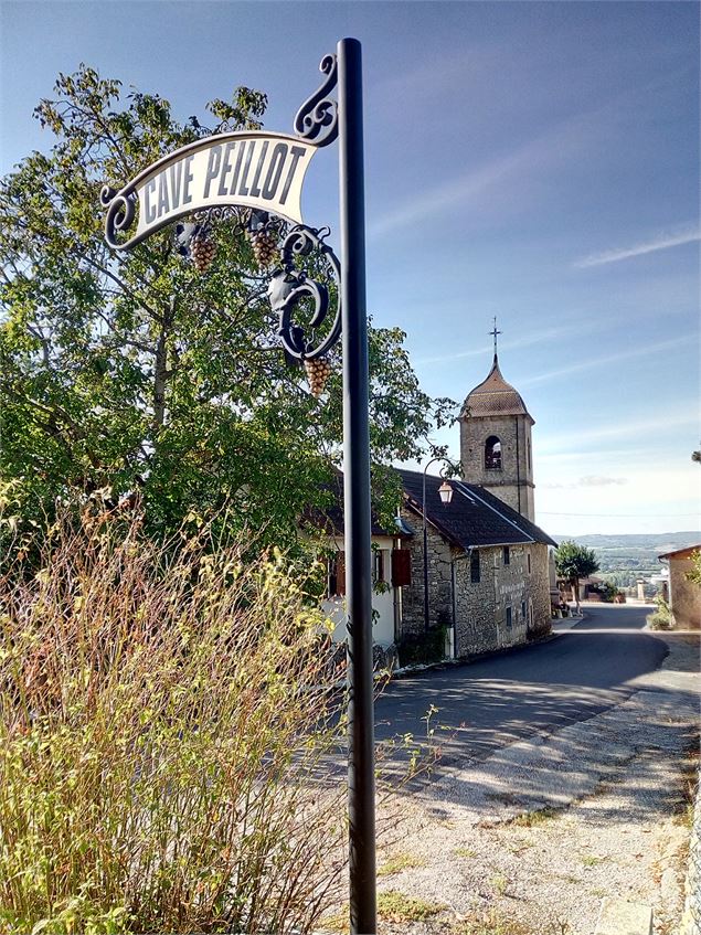 L'entrée du domaine de la cave Peillot - Vincent Maistre Bazin / Plaine de l'Ain Tourisme