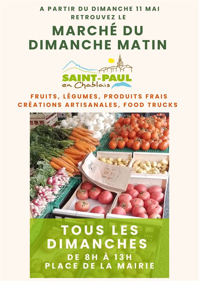 affiche de l'évènement - mairie de St Paul
