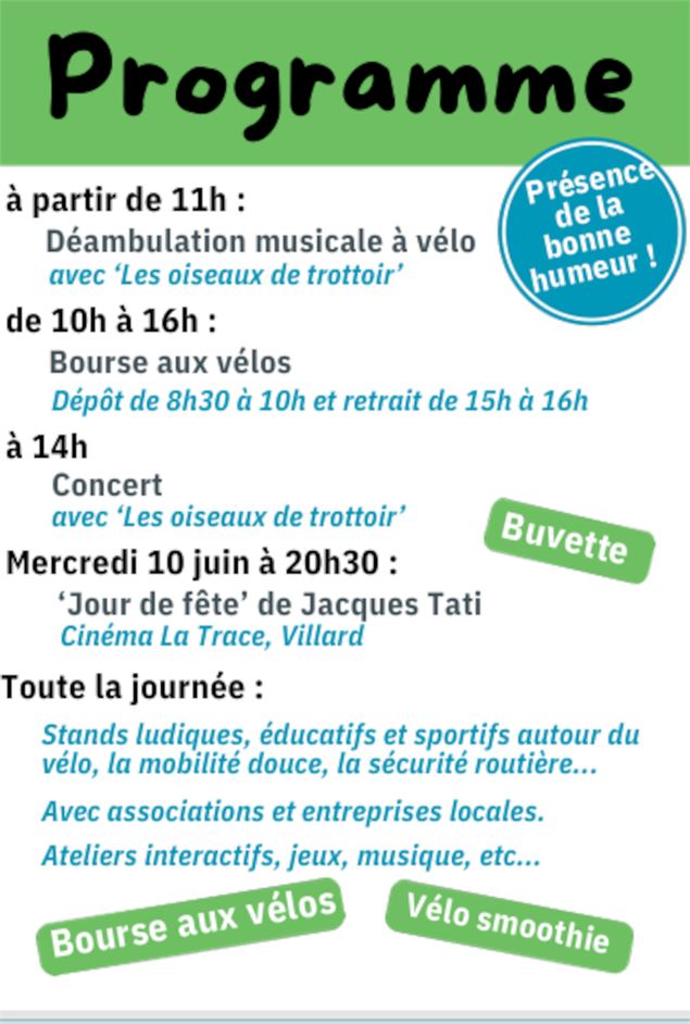 Programme de la journée - Association Vivre en Vallée Verte