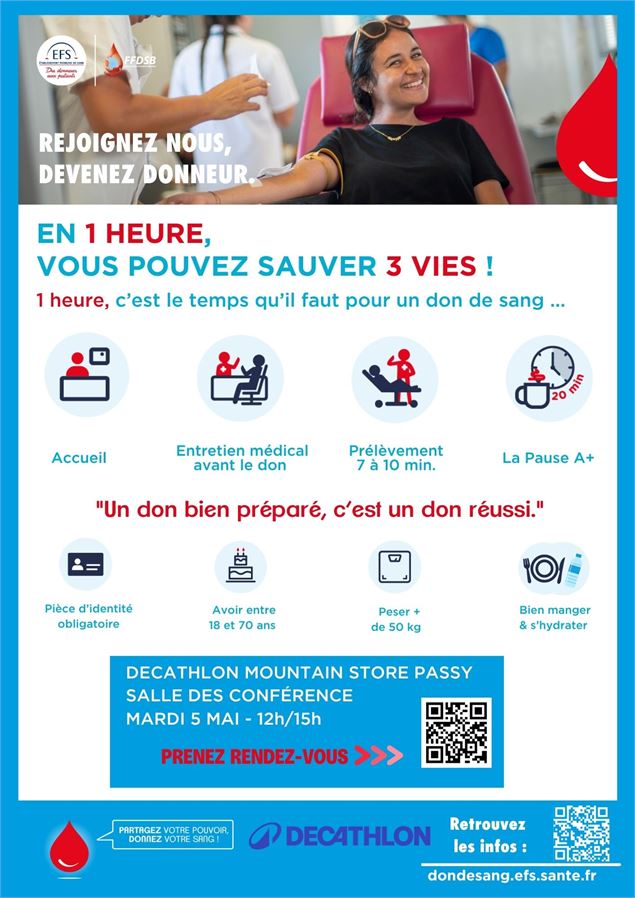 Don du sang - Mountain Store_Passy