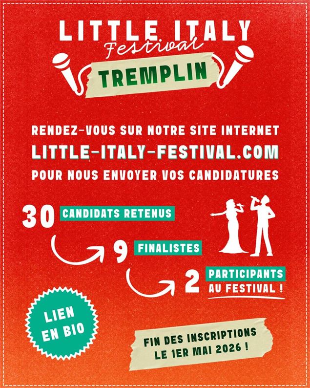 Affiche Tremplin musical - Little Italy Festival