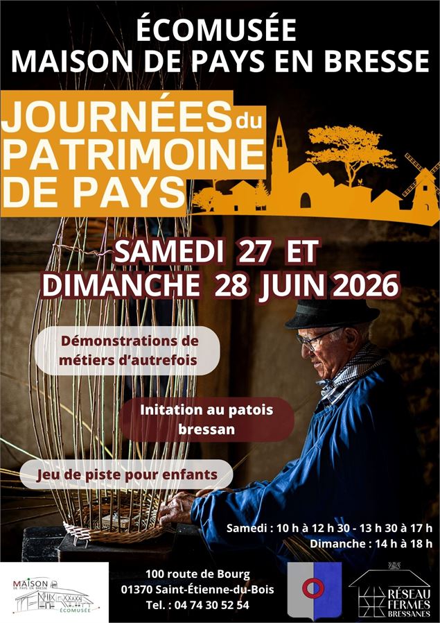 Affiche - Ecomusée Maison de Pays en Bresse