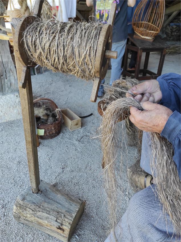 Travail du chanvre - Ecomusée Maison de Pays en Bresse