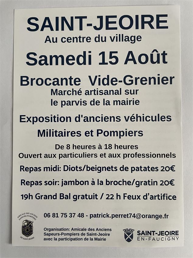 Flyer - Amicale des anciens sapeurs-pompiers 