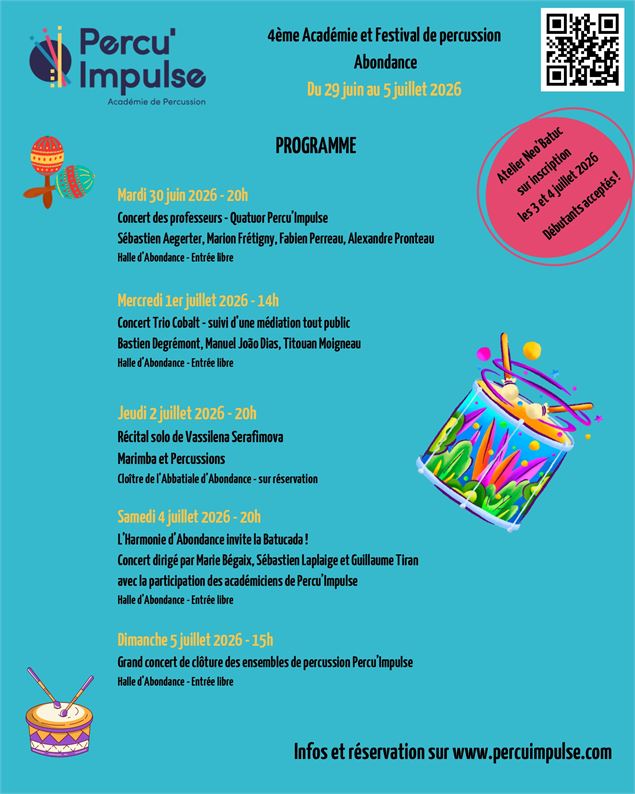 Programme Percu'Impulse - Percu'Impulse