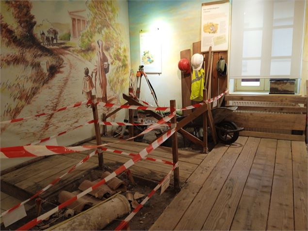 Première salle du musée,