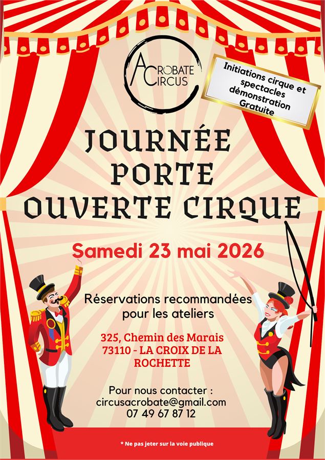 Porte ouverte école de cirque Acrobate-Circus