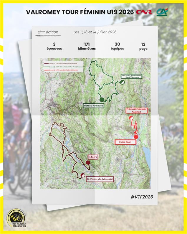 Parcours courses filles Ain Bugey Valromey Tour 2026 - 38e édition_Belley - TVO