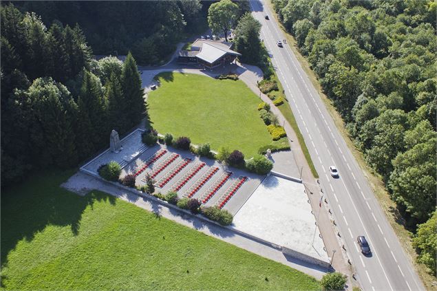Vue aérienne du site de Morette - Dep74