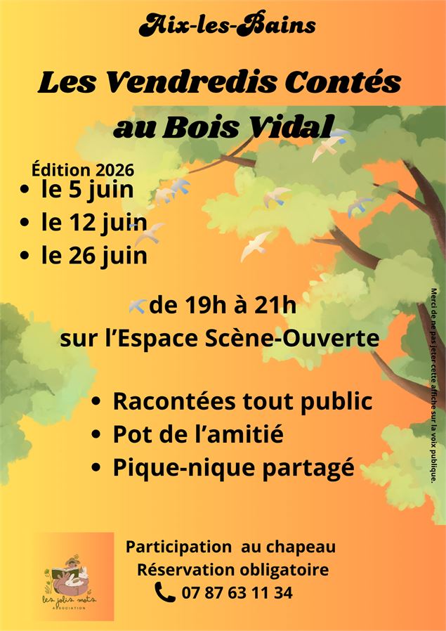 Vendredis contés au Bois Vidal - aucun