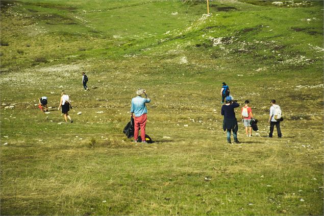Ramassage déchets montagne