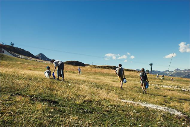 Ramassage déchets montagne