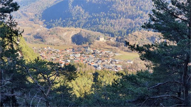 Vue de puis le sentier de La Combe - La Plagne Vallée