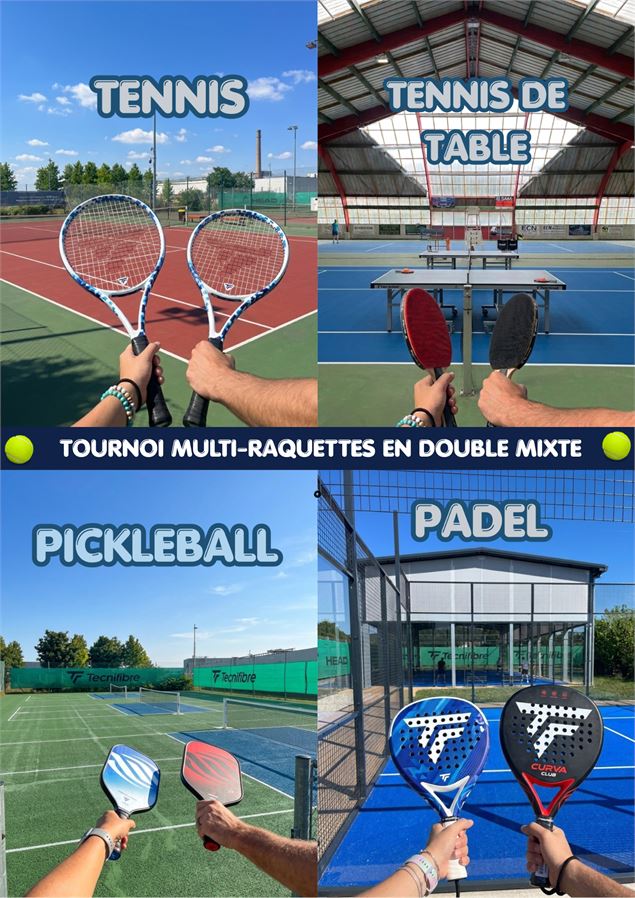 Tournoi Multi-Raquettes en double mixte par le Club Saint Maurice Tennis et Padle - Saint Maurice Te