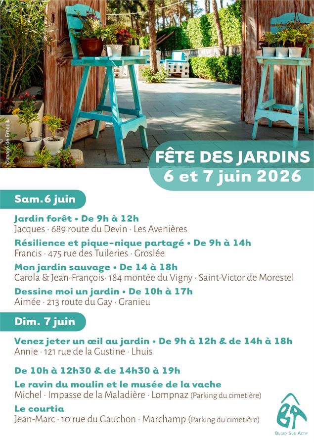 Le programme du week-end - Bugey Sud Actif