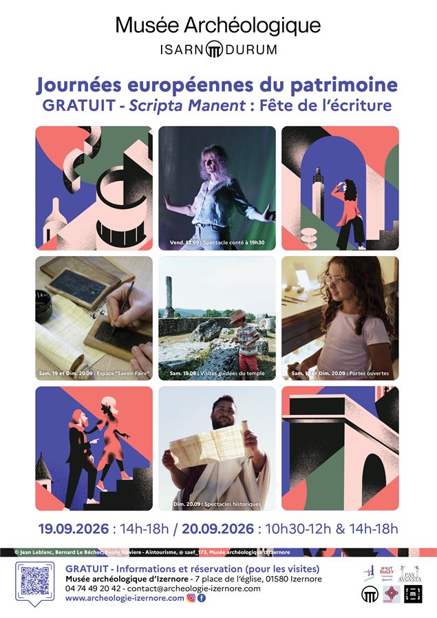 Affiche de l'événement - Musée archéologique d'Izernore
