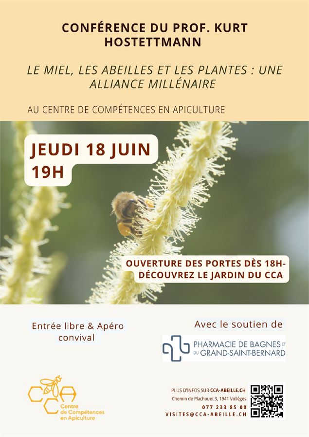 Conférence du Prof. Kurt Hostettmann - Le miel, les abeilles et les plantes : une alliance millénair