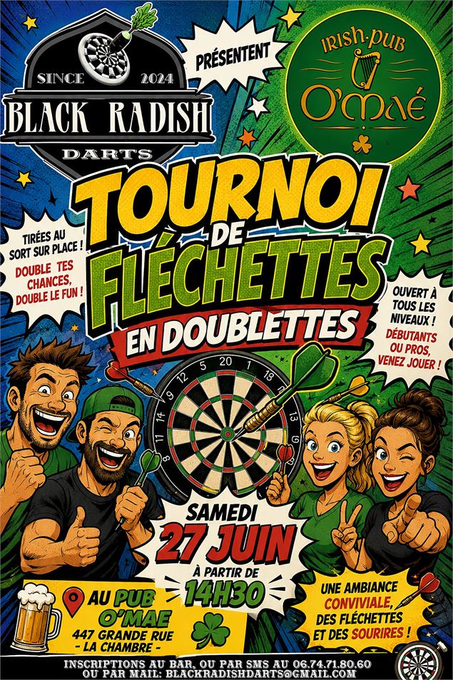 Tournoi de fléchettes - Pub O'Maé_La Chambre - Freepik