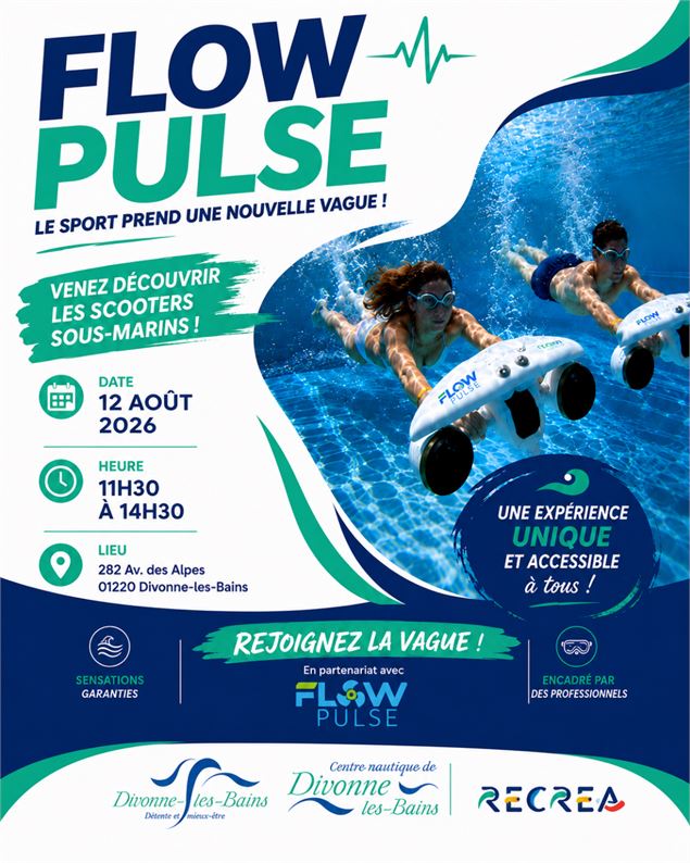 Flow pulse - © 2026 Centre nautique de Divonne-les-Bains – Tous droits réservés