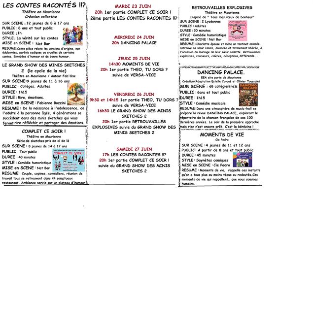 Programme verso - Fab Ose