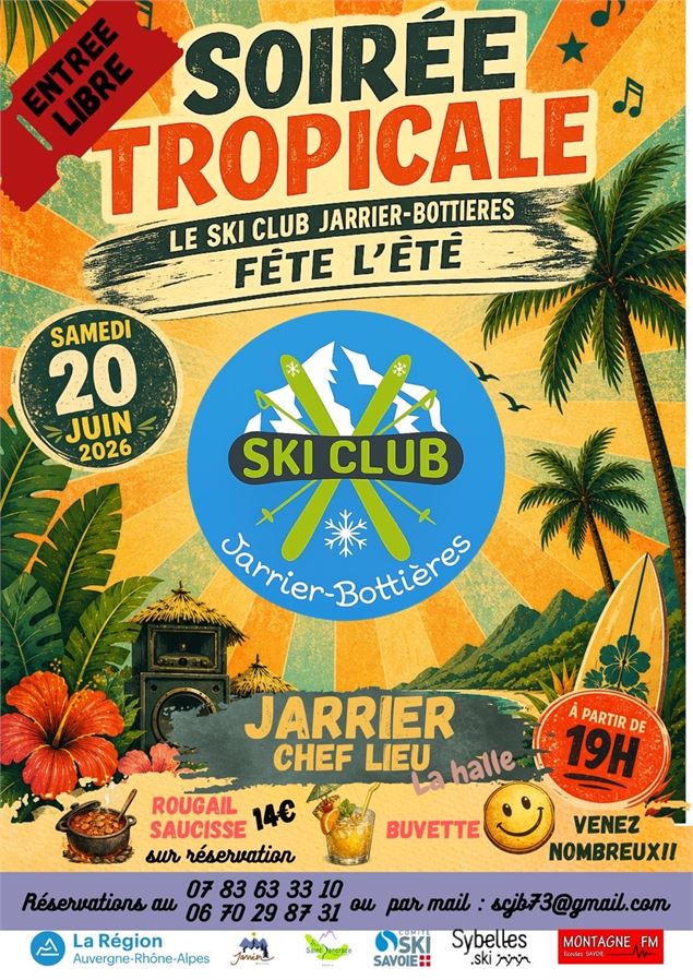 Affiche 2026 - Ski Club Jarrier - Bottières