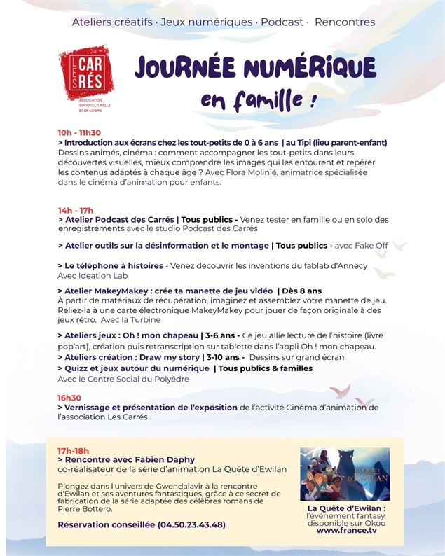 Journée numérique en famille_Annecy - Association Les Carrés