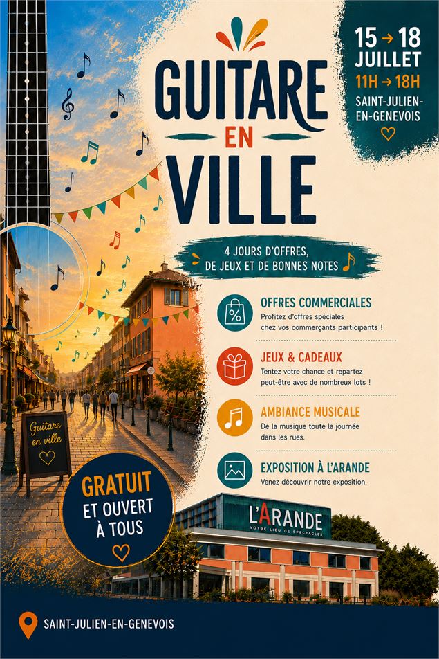Guitare en Ville  - Mairie de St-Julien en Genevois