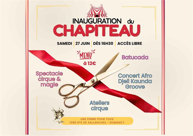 Affiche de la journée d'inauguration - L'oiseau de passage