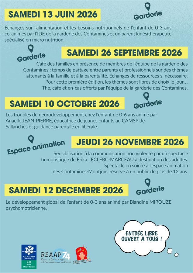 Atelier de prévention de la santé chez l'enfant_Les Contamines-Montjoie - Les Contamines Tourisme