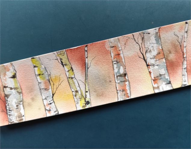 Atelier aquarelle : création de marque-pages avec Christel Cerruti_Faverges-Seythenex - Christel_Cer