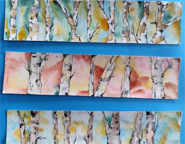 Atelier aquarelle : création de marque-pages avec Christel Cerruti_Faverges-Seythenex - Christel_Cer